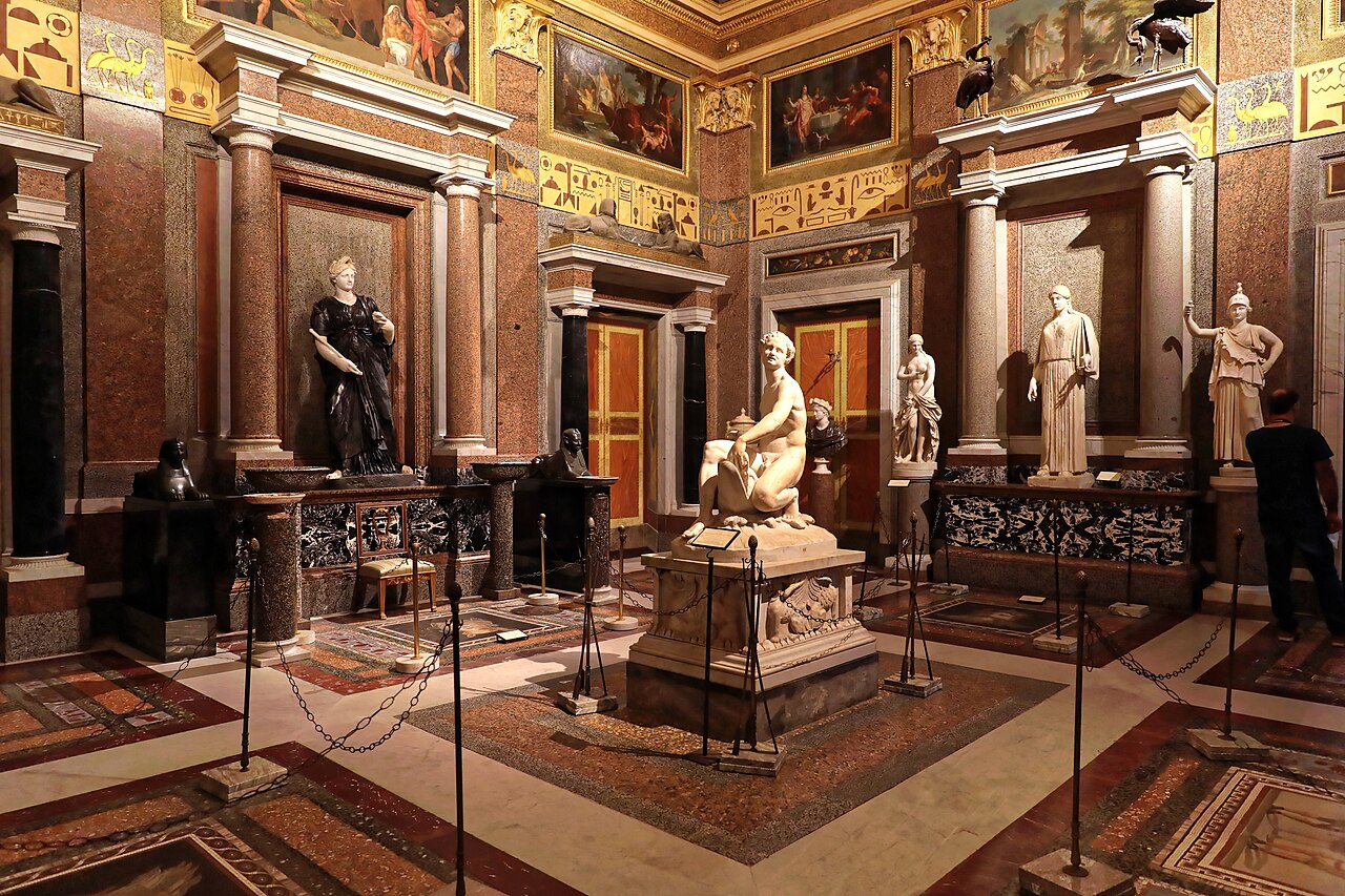 Statuen, Gemälde, und sonstige Kunstwerke in der Galleria Borghese