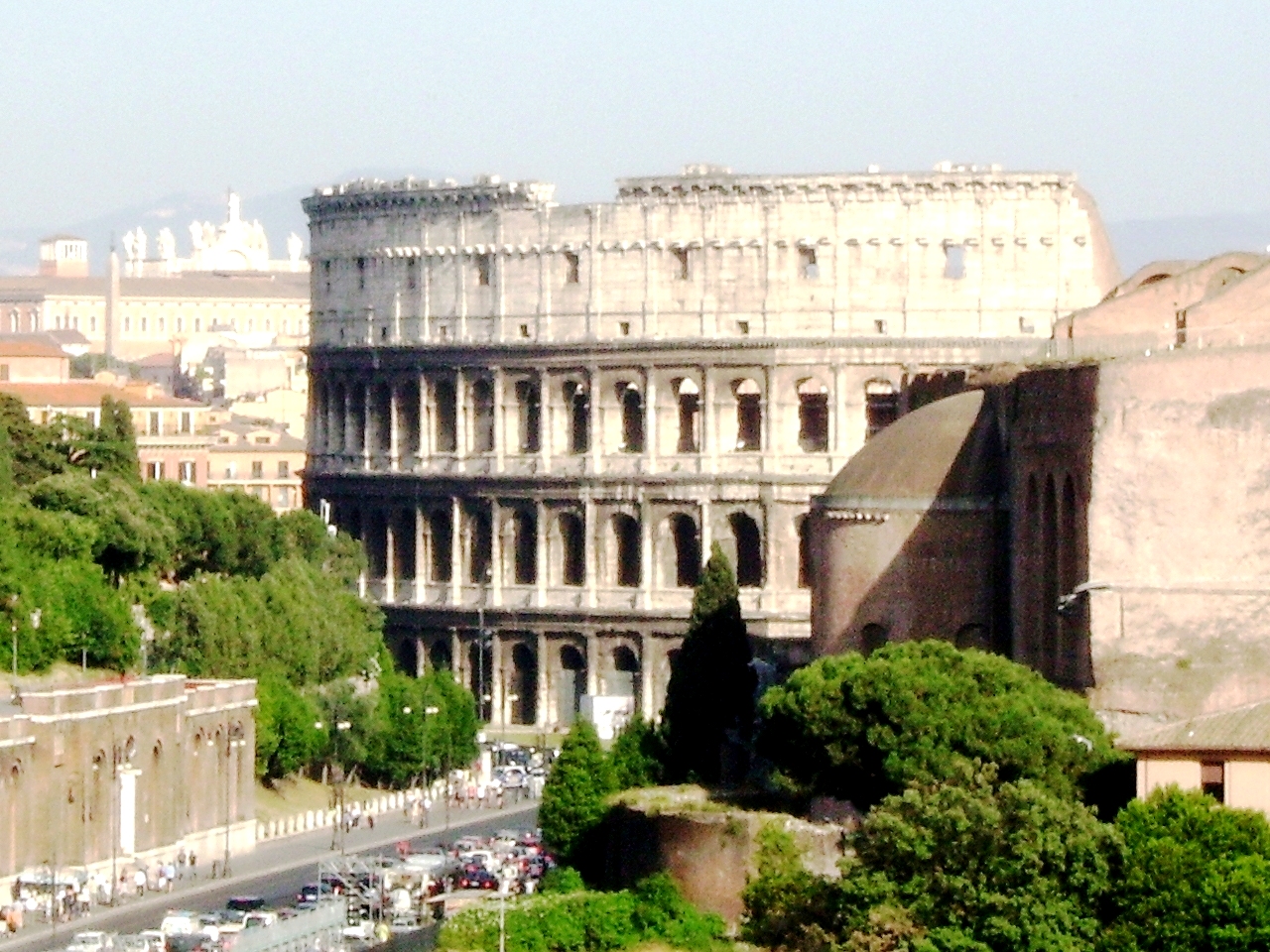 Roma Vista del Colosseo dal Vittoriano - Colosseo Roma